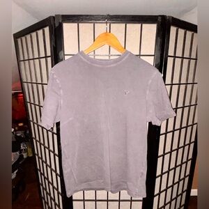 American Eagle Men's Gray Short Sleeve Tee